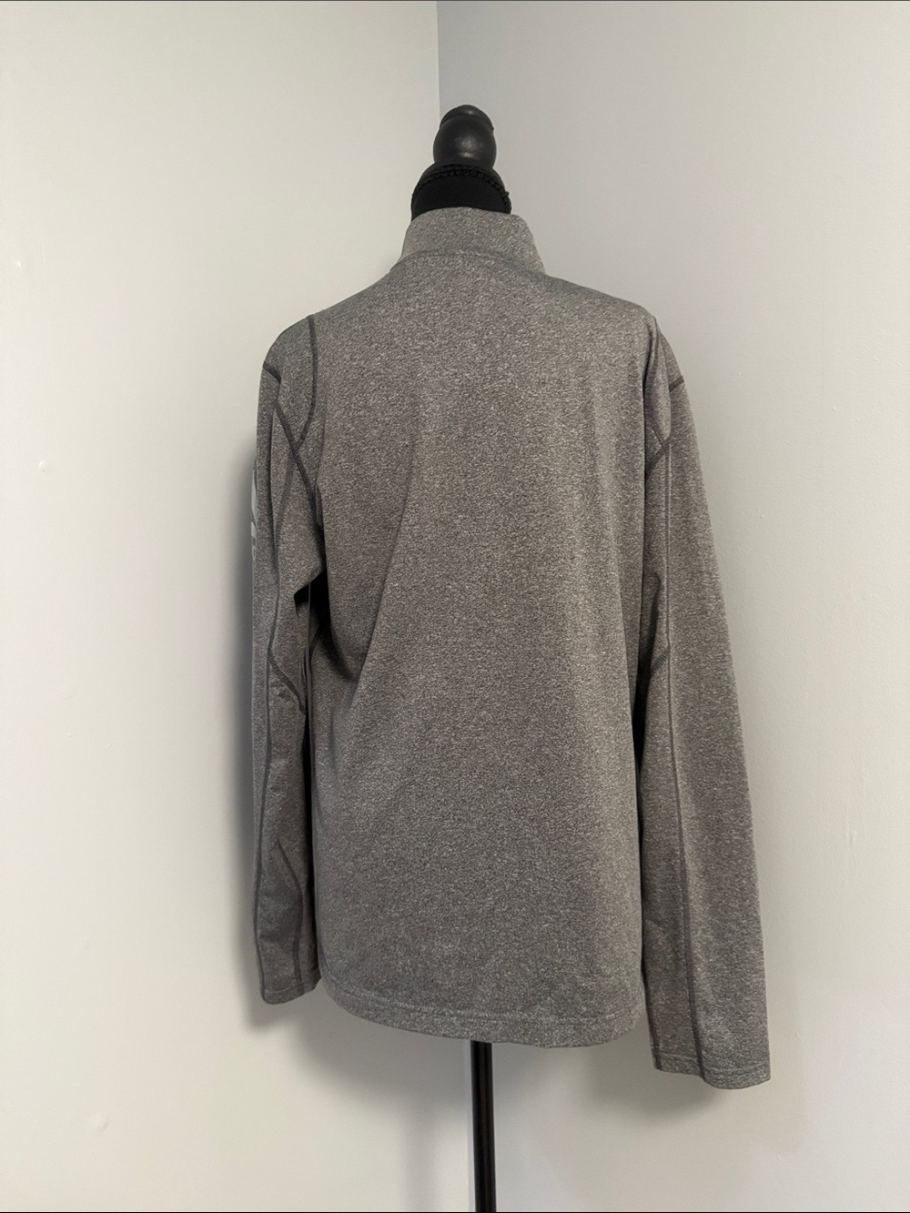 Reebok Gray Heather Performance Long Sleeve Top - Picture 3 of 3